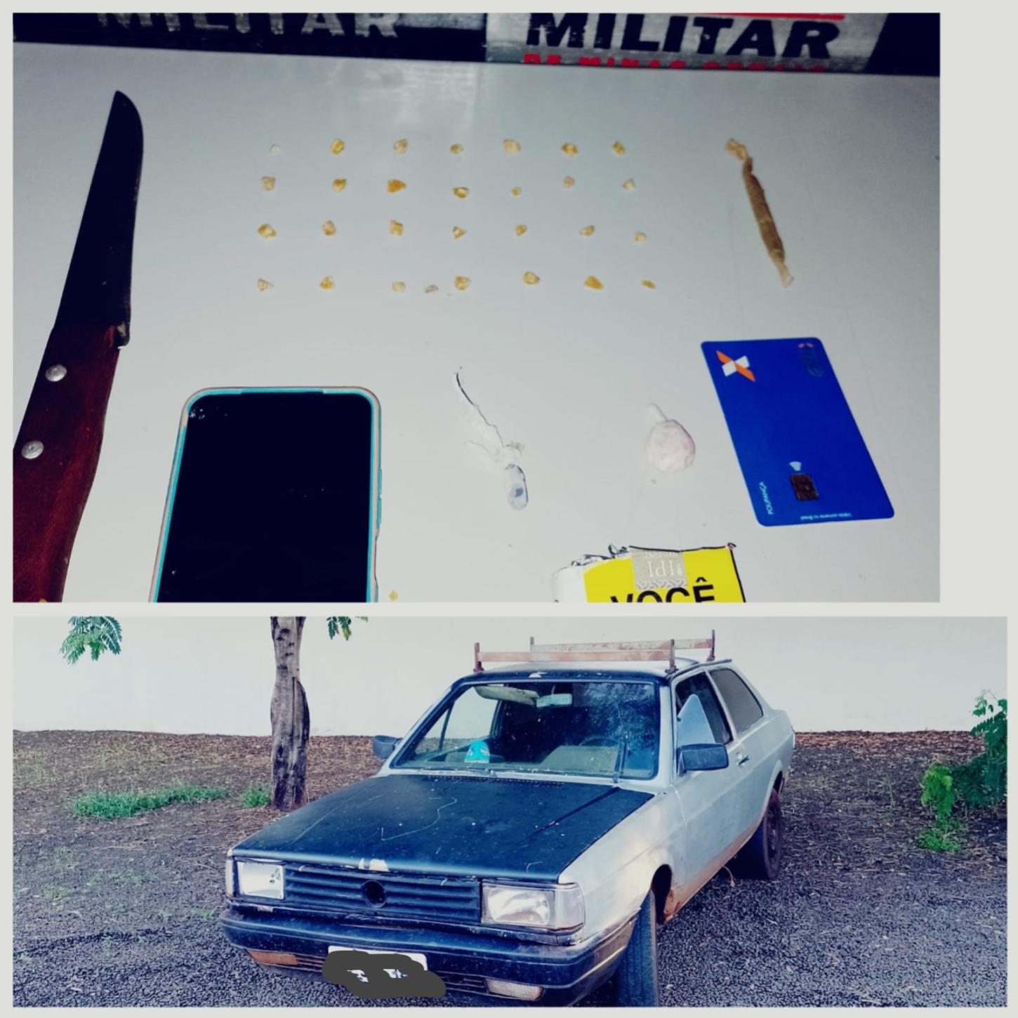 Polícia Militar Apreende Pedras de Crack com Menor em Santa Vitória