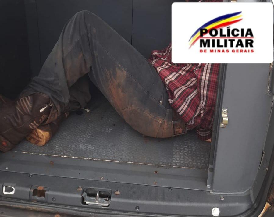 Policia Militar captura em Monte Alegre de Minas suspeito de assassinato em Tupaciguara