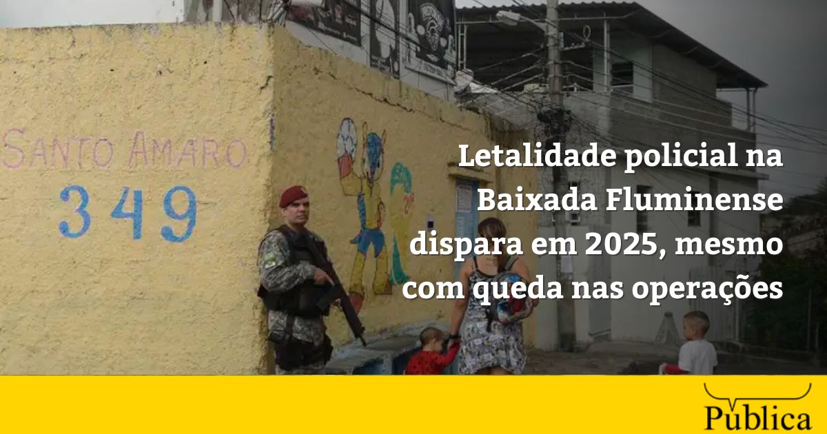 Letalidade policial na Baixada Fluminense dispara em 2025, mesmo com queda nas operações