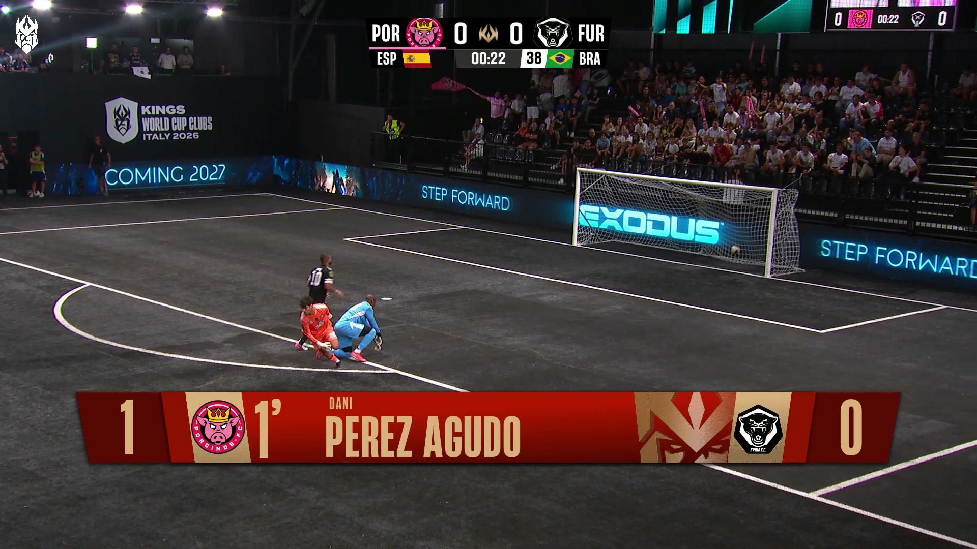 Melhores momentos: Porcinos 3 x 5 Furia FC pela Kings World Cup Clubs