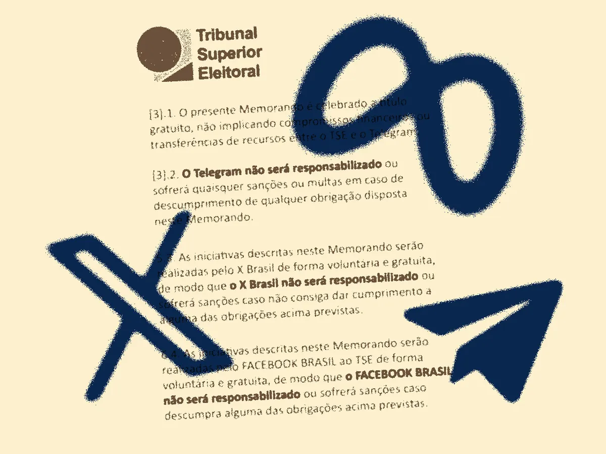 Meta, Telegram e X fecham acordo com TSE sobre desinformação sem punição caso não cumpram