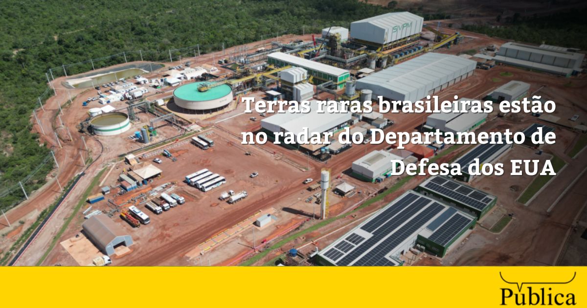 Terras raras brasileiras estão no radar do Departamento de Defesa dos EUA