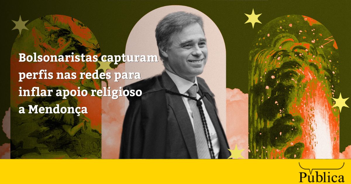 Bolsonaristas capturam perfis nas redes para inflar apoio religioso a Mendonça