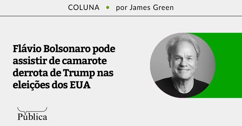 Flávio Bolsonaro pode assistir de camarote derrota de Trump nas eleições dos EUA
