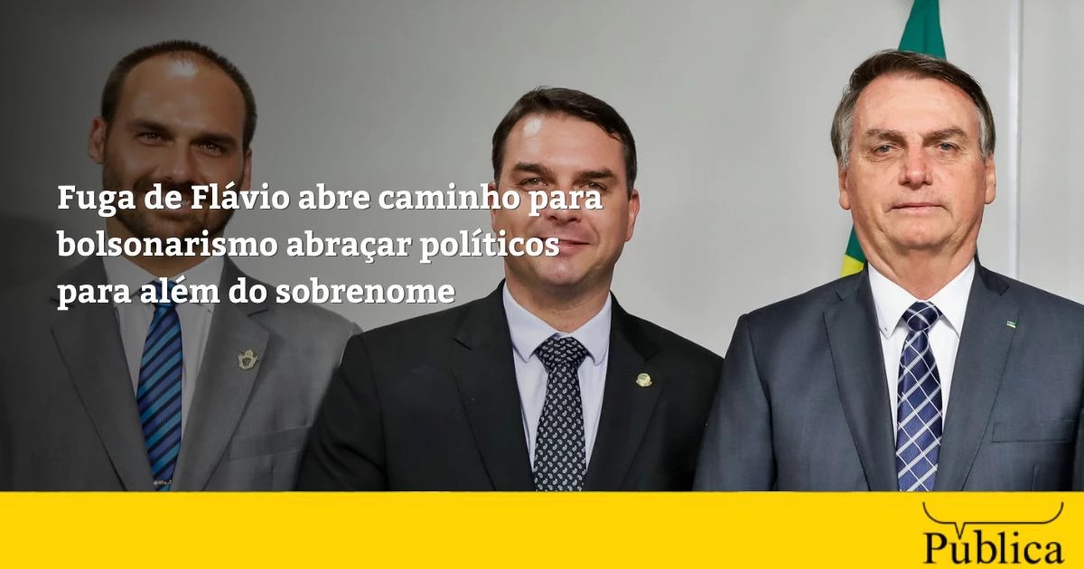 Fuga de Flávio abre caminho para bolsonarismo abraçar políticos para além do sobrenome