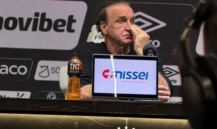 Cuca admite alerta com risco de rebaixamento do Santos: “Preocupa, e muito”