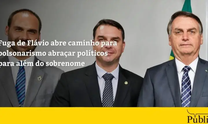 Fuga de Flávio abre caminho para bolsonarismo abraçar políticos para além do sobrenome
