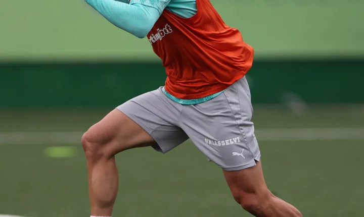 Giay treina integrado ao elenco e pode reforçar o Palmeiras contra o Atlético-MG