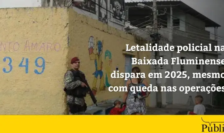 Letalidade policial na Baixada Fluminense dispara em 2025, mesmo com queda nas operações