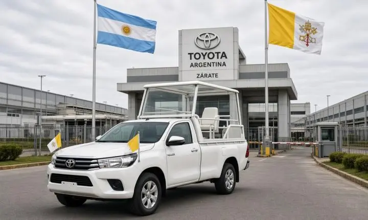 Toyota Hilux vai virar papamóvel para visita do Papa Leão XIV à Argentina